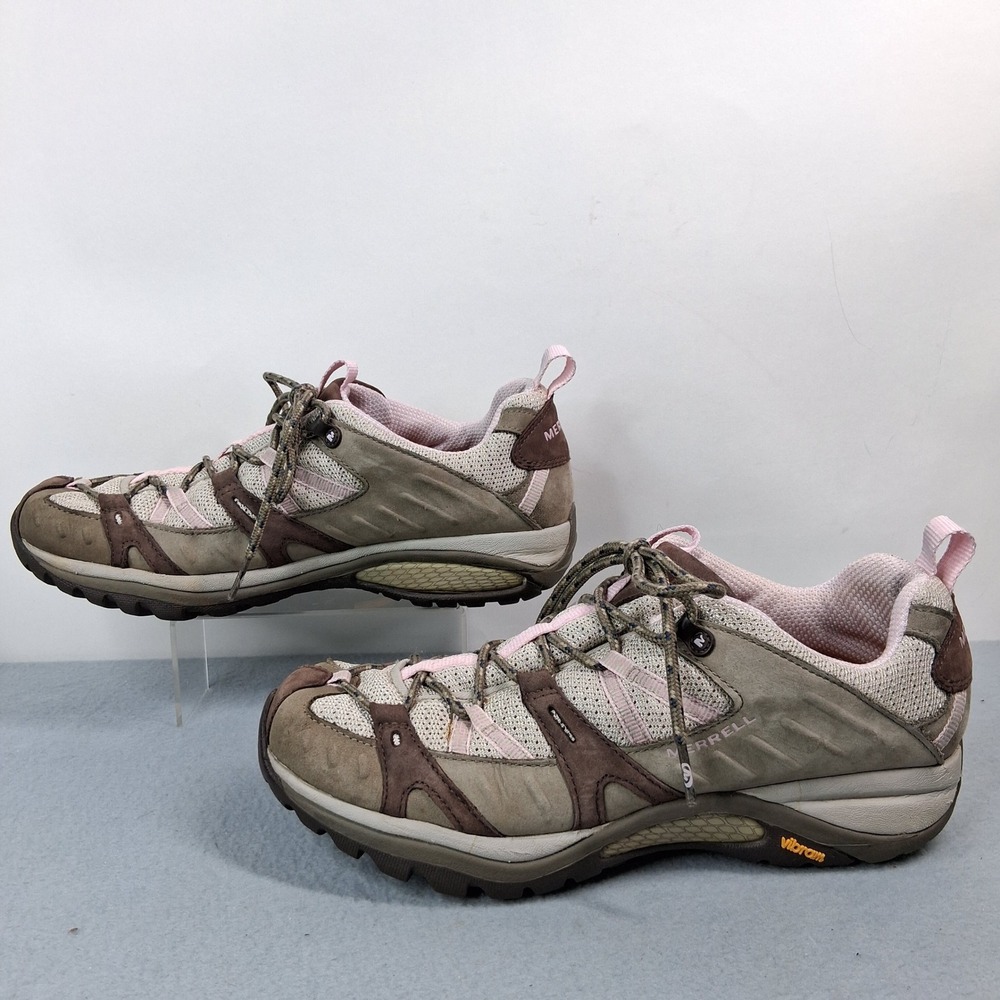 Merrell Siren Sport Hiking Shoes Womens 9.5 Taupe Pink